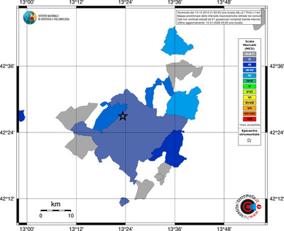 Mappa MCS - territori comuni