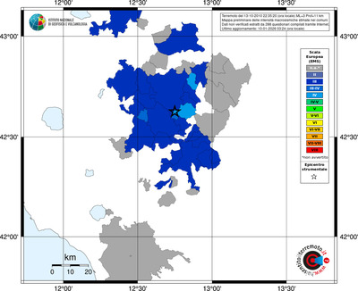 Mappa EMS - territori comuni