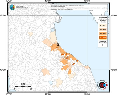 Mappa territorio comunale con almeno 3 questionari