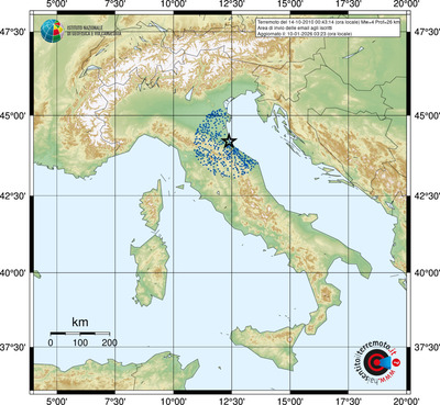 Area di invio delle email agli iscritti