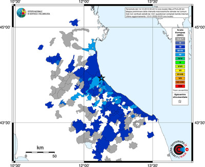 Mappa EMS - territori comuni