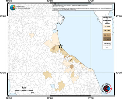 Mappa territorio comunale con almeno 3 questionari