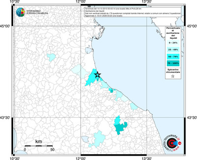 Mappa territorio comunale con almeno 3 questionari