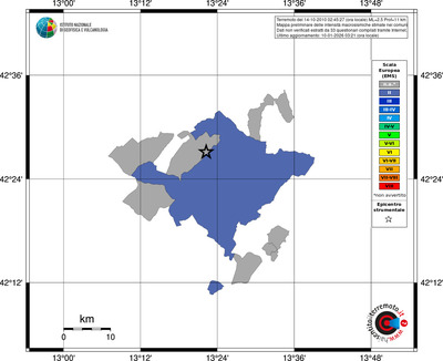 Mappa EMS - territori comuni