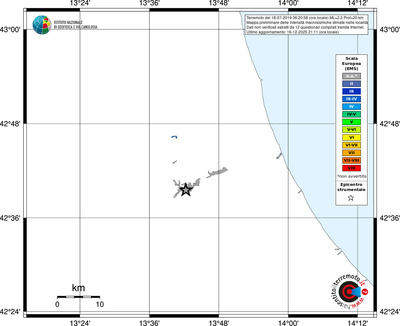 Mappa EMS - territori località