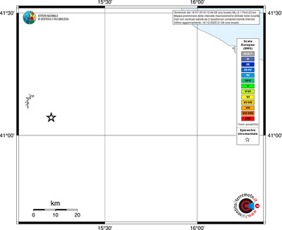 Mappa EMS - territori località