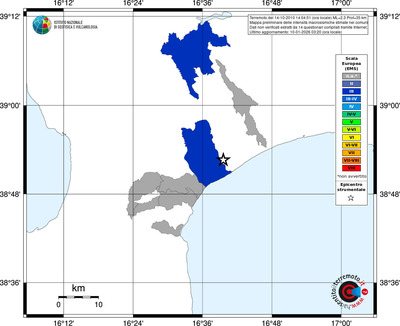 Mappa EMS - territori comuni