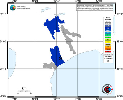 Mappa EMS - territori comuni