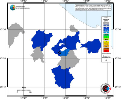 Mappa EMS - territori comuni