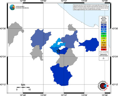 Mappa MCS - territori comuni