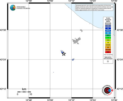Mappa EMS - territori località
