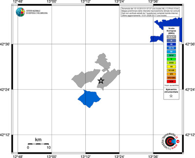 Mappa EMS - territori comuni