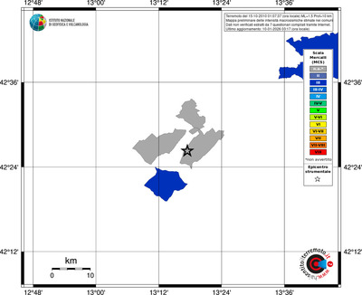 Mappa MCS - territori comuni