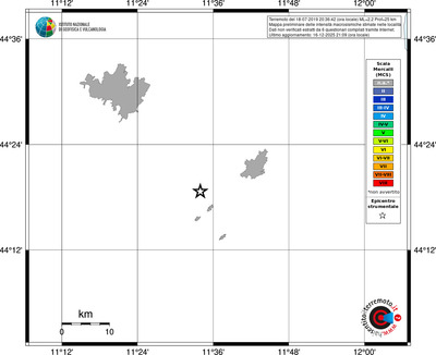 Mappa MCS - territori località