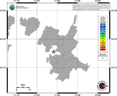 Mappa MCS - territori comuni