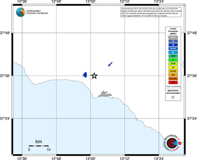 Mappa EMS - territori località
