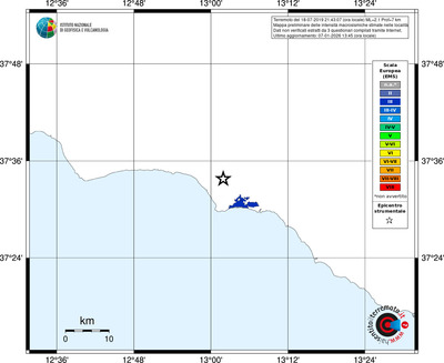 Mappa EMS - territori località