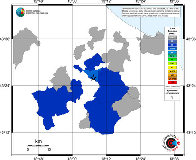 Mappa EMS - territori comuni