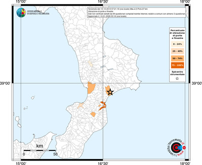 Mappa territorio comunale con almeno 3 questionari