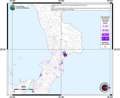 Mappa territorio comunale con almeno 3 questionari