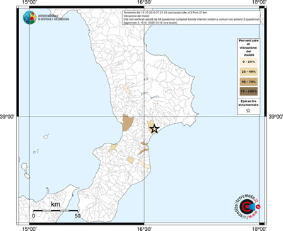 Mappa territorio comunale con almeno 3 questionari