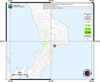 Mappa territorio comunale con almeno 3 questionari