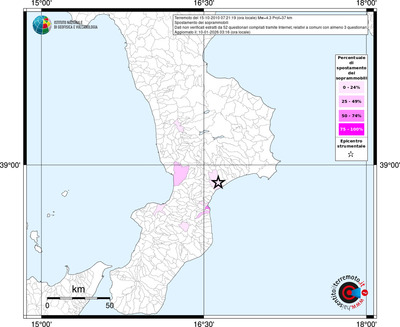 Mappa territorio comunale con almeno 3 questionari