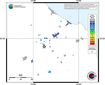 Mappa MCS - territori località