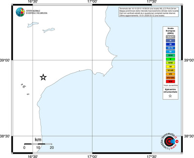 Mappa EMS - territori località