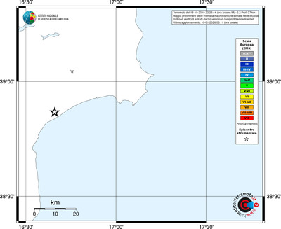 Mappa EMS - territori località