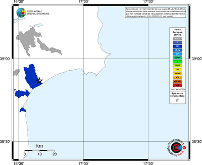 Mappa EMS - territori comuni