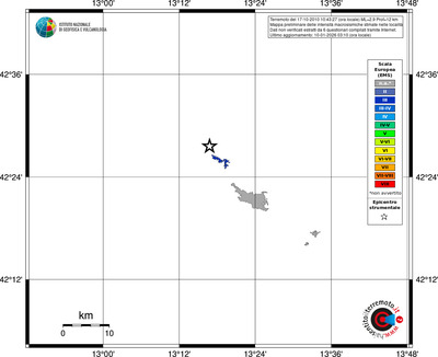 Mappa EMS - territori località