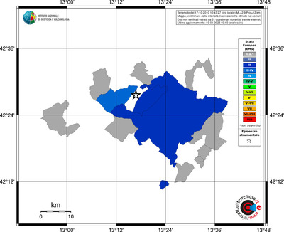Mappa EMS - territori comuni
