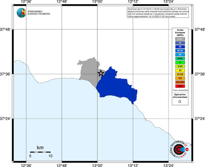 Mappa EMS - territori comuni
