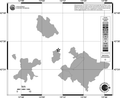 Mappa EMS - territori comuni