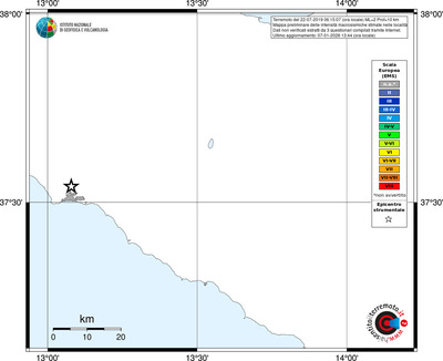 Mappa EMS - territori località