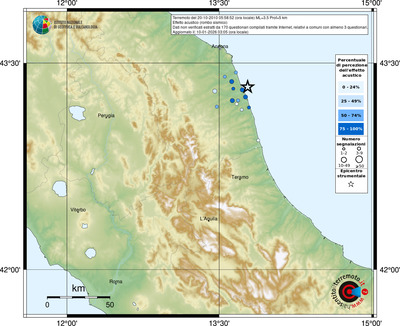 Mappa comuni con almeno 3 questionari