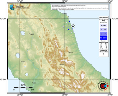 Mappa comuni con almeno 3 questionari