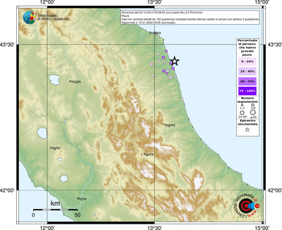 Mappa comuni con almeno 3 questionari