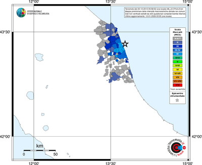 Mappa MCS - territori comuni