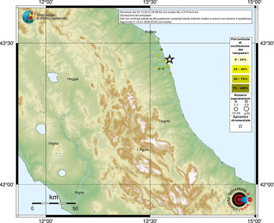Mappa comuni con almeno 3 questionari