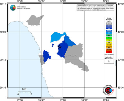 Mappa EMS - territori comuni