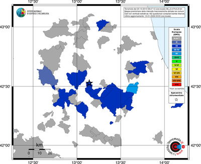Mappa EMS - territori comuni