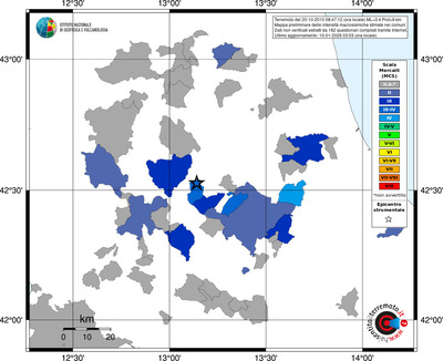 Mappa MCS - territori comuni