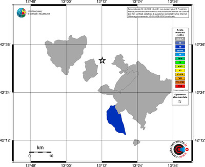 Mappa MCS - territori comuni