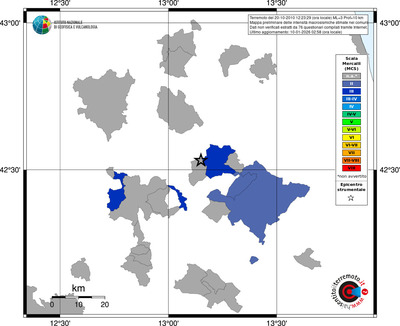 Mappa MCS - territori comuni