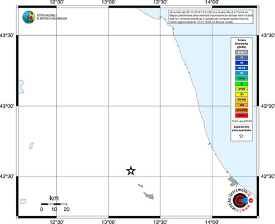 Mappa EMS - territori località