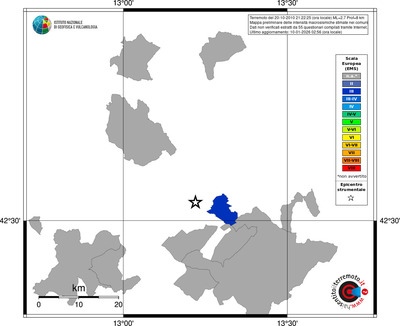 Mappa EMS - territori comuni