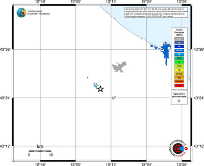 Mappa EMS - territori località