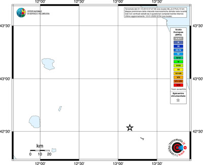 Mappa EMS - territori località